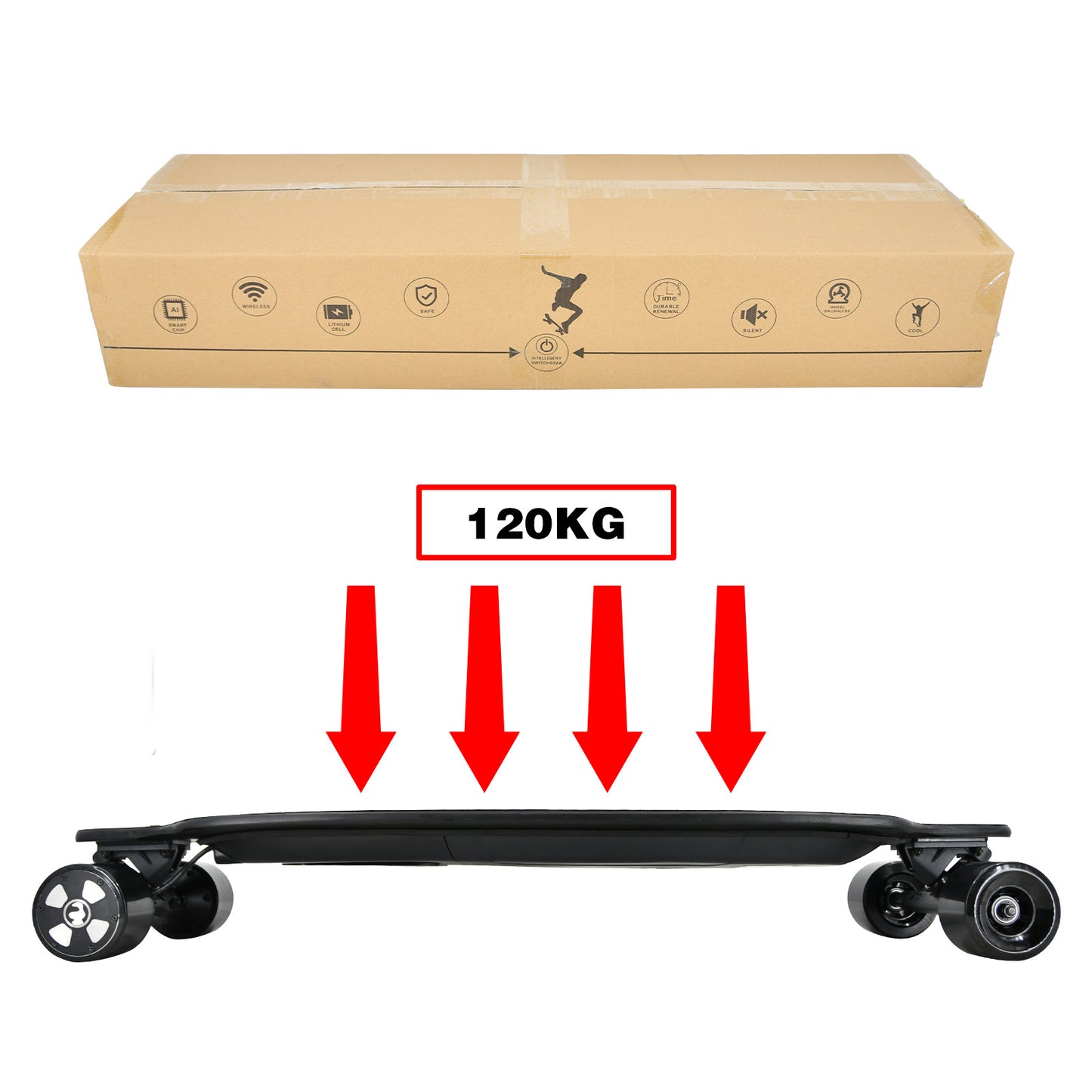 Electric Riding Skateboard with Remote Control