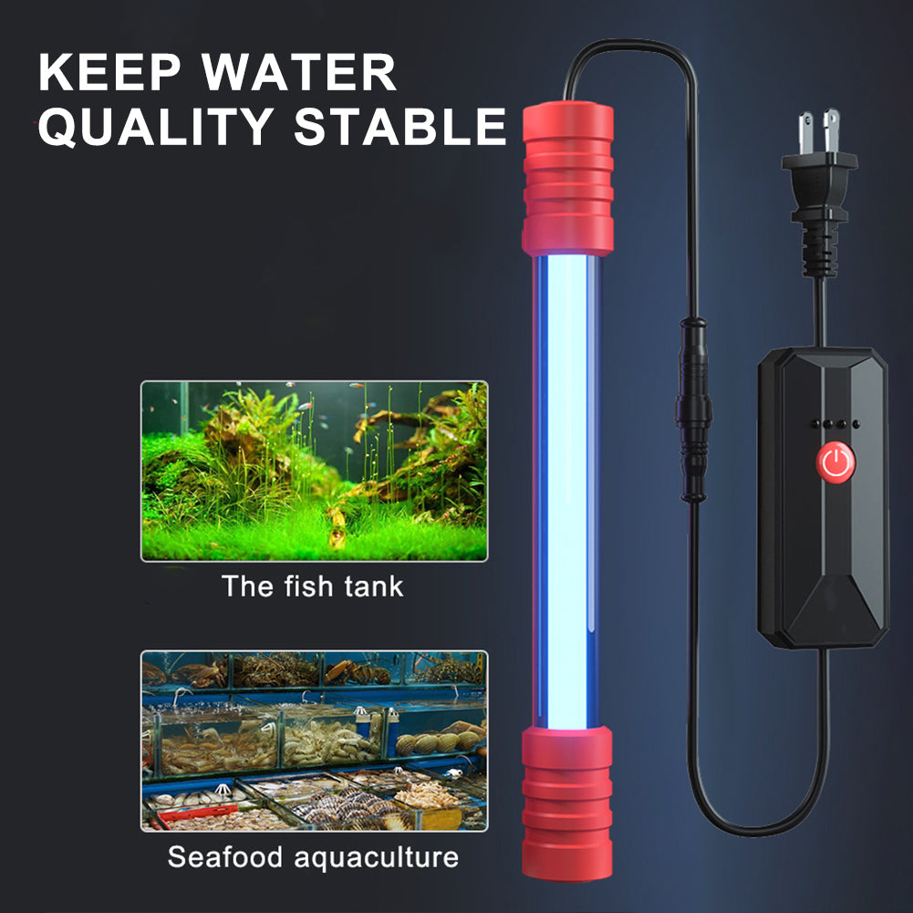 Aquarium Fish Tank Germicidal UV Light Sterilizer Pond Submersible Clean Lamp