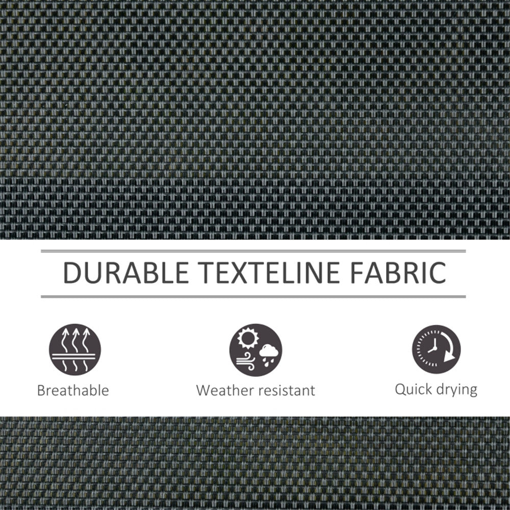 Outdoor courtyard seats for 3 people