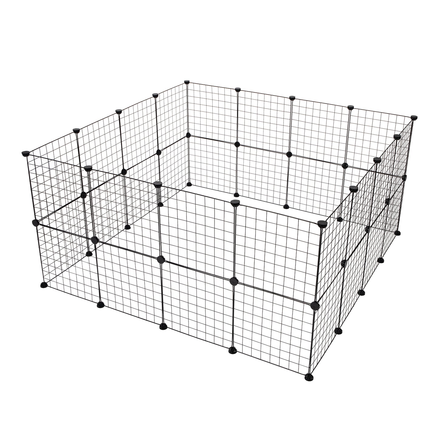 Pet Playpen, Small Animal Cage Indoor Portable Metal Wire Yard Fence for Small Animals, Guinea Pigs, Rabbits Kennel Crate Fence