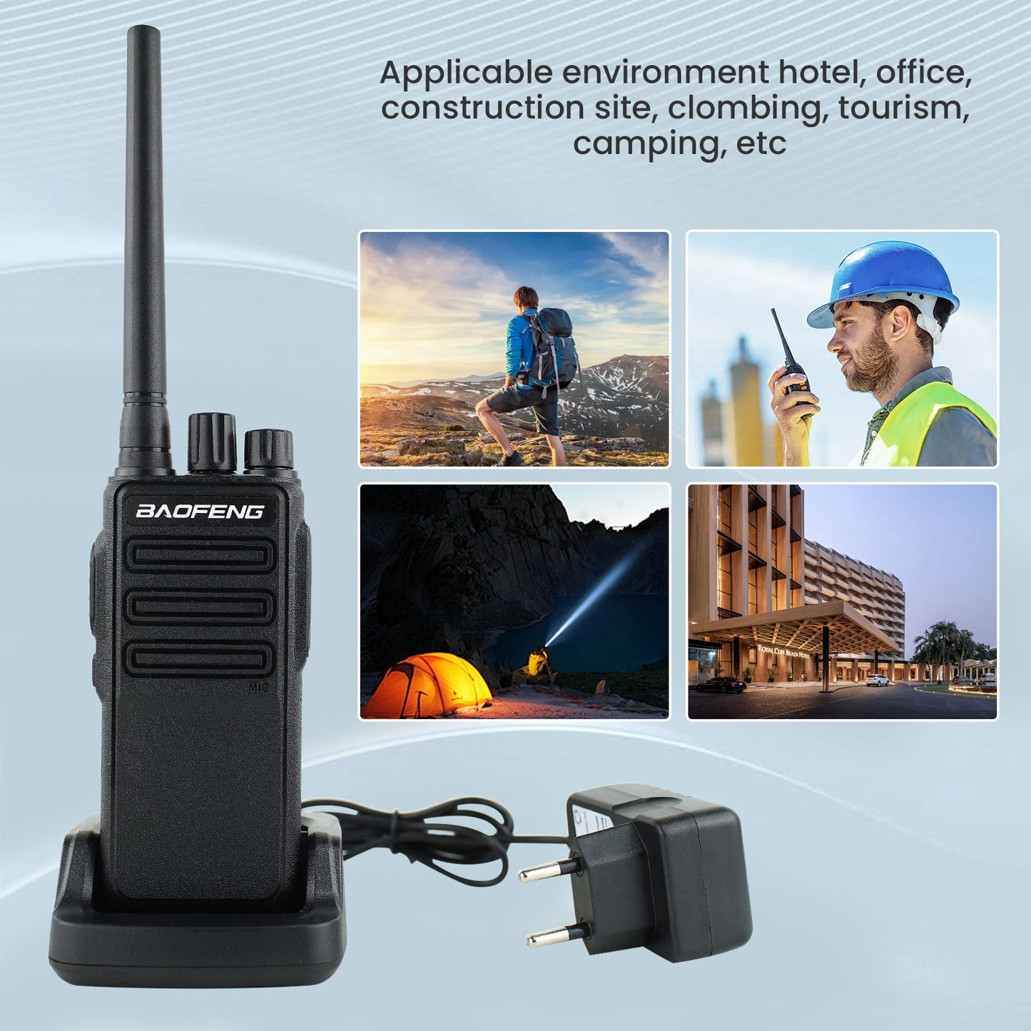 Baofeng BF-1904 UHF Single Band Walkie Talkie Long Range,Two-way Radio Portable Handheld Ham Radio 10W 4200mAh