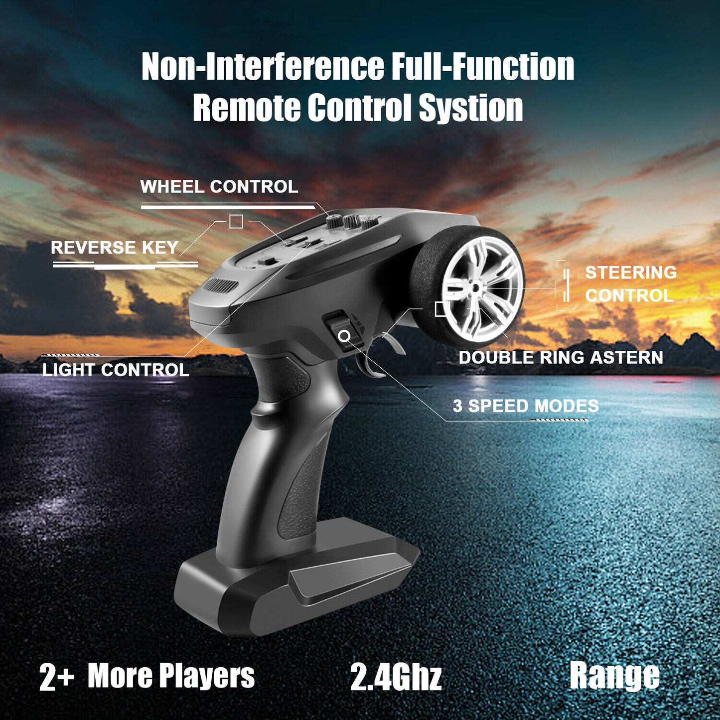 High Speed 50+kmh RC Car, RC Monster Truck,Racing Hobby Car, 4WD All Terrain Off-Road Remote Control Car, 2.4Ghz RC Crawler, 2 Battery