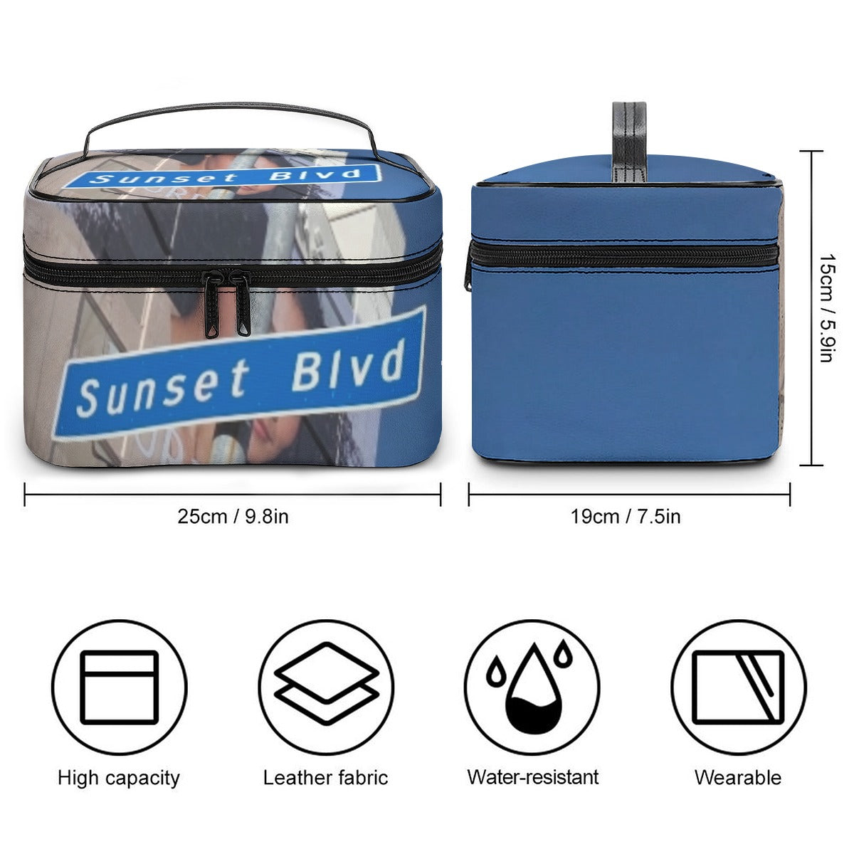 NEW!!! Sunset Blvd. Sign Large Capacity Toiletry Organizer Bag