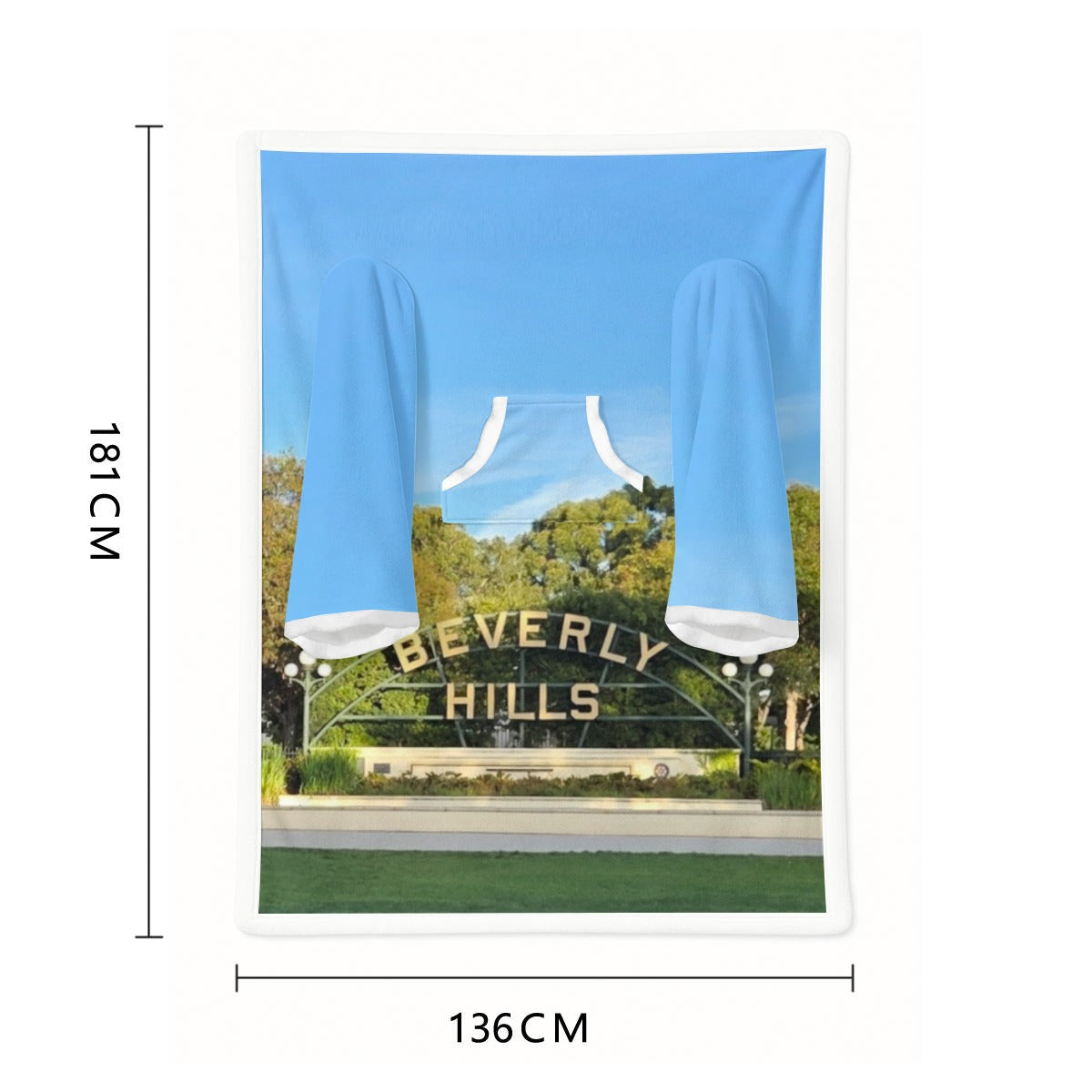 NEW!!! Beverly Hills Sign Wearable Blanket with Sleeves