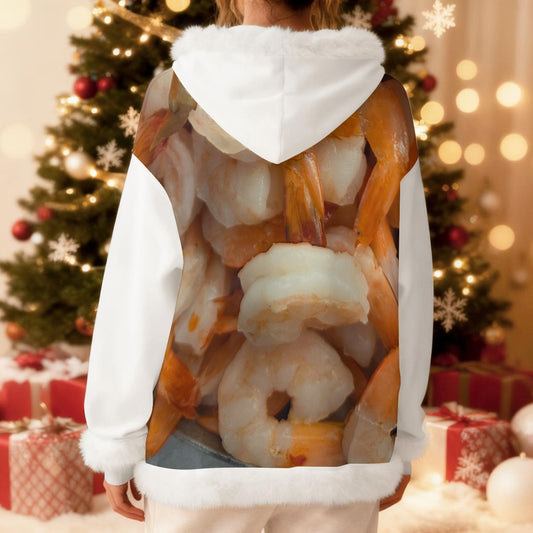 NEW!!! "THAT PART" branded (left sleeve & Steamed Shrimp front rear) Fleece Hoodie