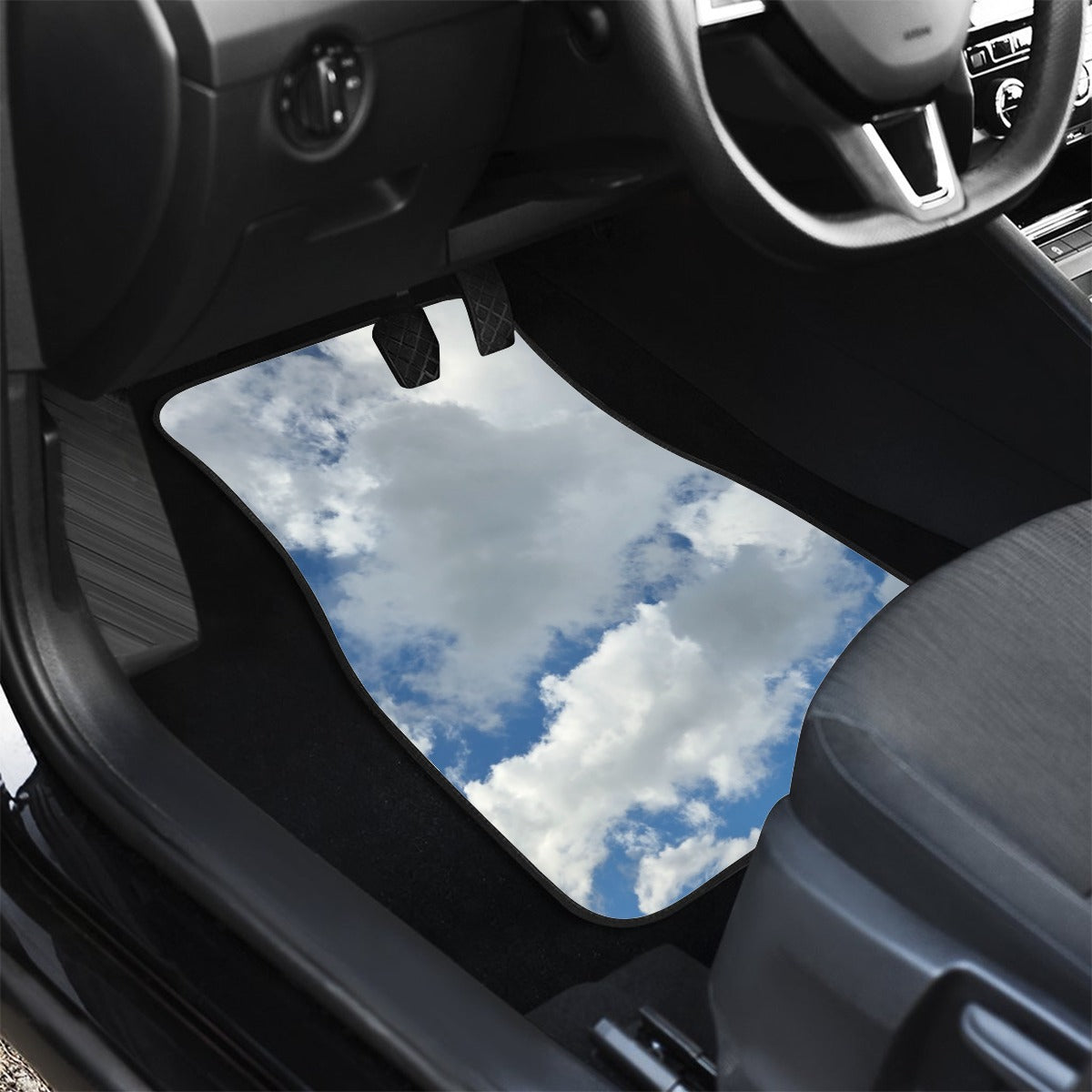 NEW!!! (CLOUDS) printed Front row Car Floor Mats (2pcs)