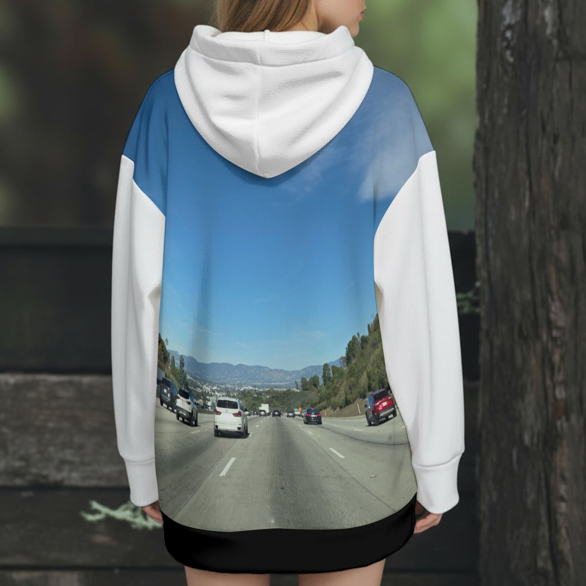 NEW!!! "THAT PART" branded (left sleeve / 405 FWY) Women's Knitted Hooded Jacket