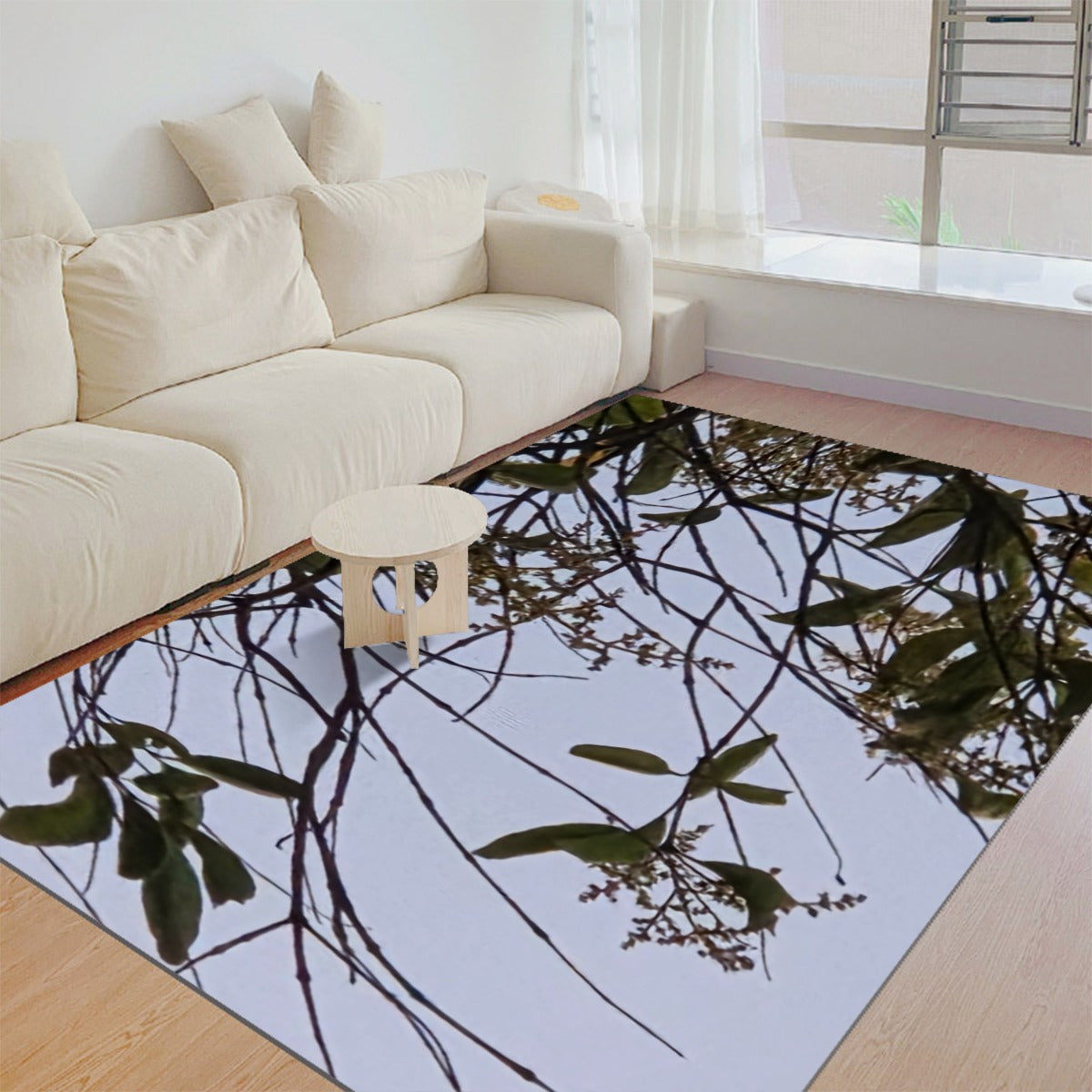 NEW!!! (Lady Face in Trees) Felt Floor Mat