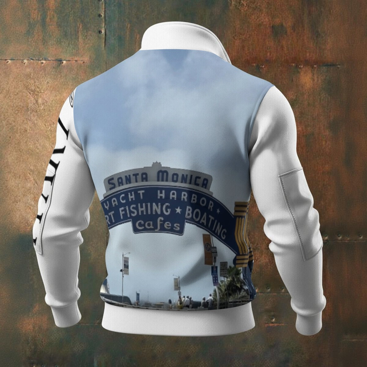 NEW!!! "THAT PART" branded (left sleeve / Santa Monica Pier Sign front / rear) Men's Thick Knit Fleece
