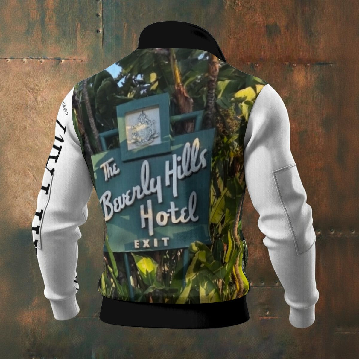 NEW!!! "THAT PART" branded (left sleeve/ B.H. Hotel Sign/ EXIT rear/ ENTRANCE front) Men's Thick Knit Fleece Jacket