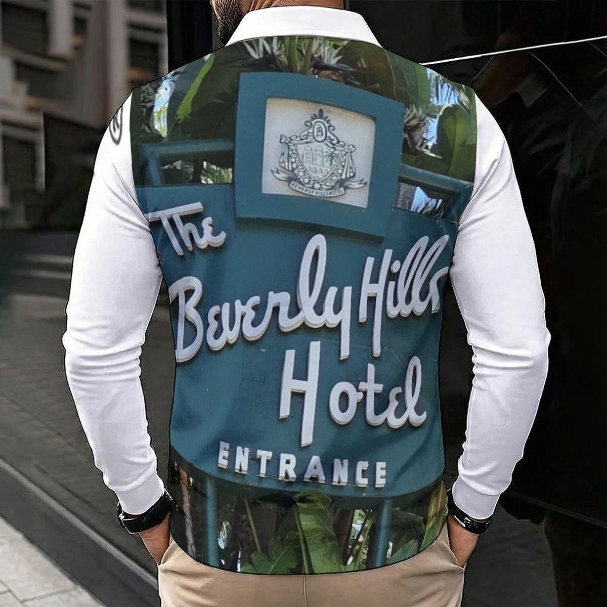 NEW!!! "THAT PART" branded (left sleeve & B.H.Hotel Sign front & rear) Men's Polo Long Sleeve Shirt