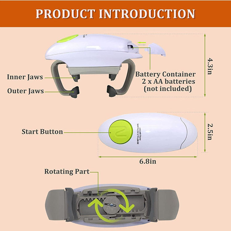 Electric Bottle Opener Binaural Can Opener Glass Can Opener