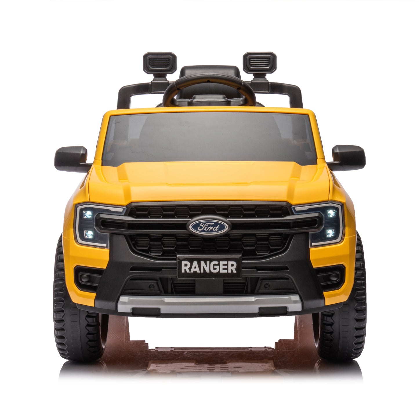 12V Kids Ride On Car W/Parents Remote Control,Licensed Ford Ranger,2WD,Rear wheel suspension,Low Start,Headlight,Horn,MP3,Bluetoooth