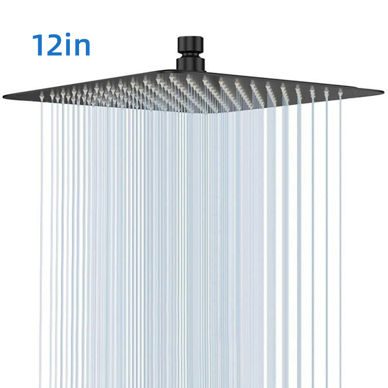 Matte Black Stainless Steel Shower Head