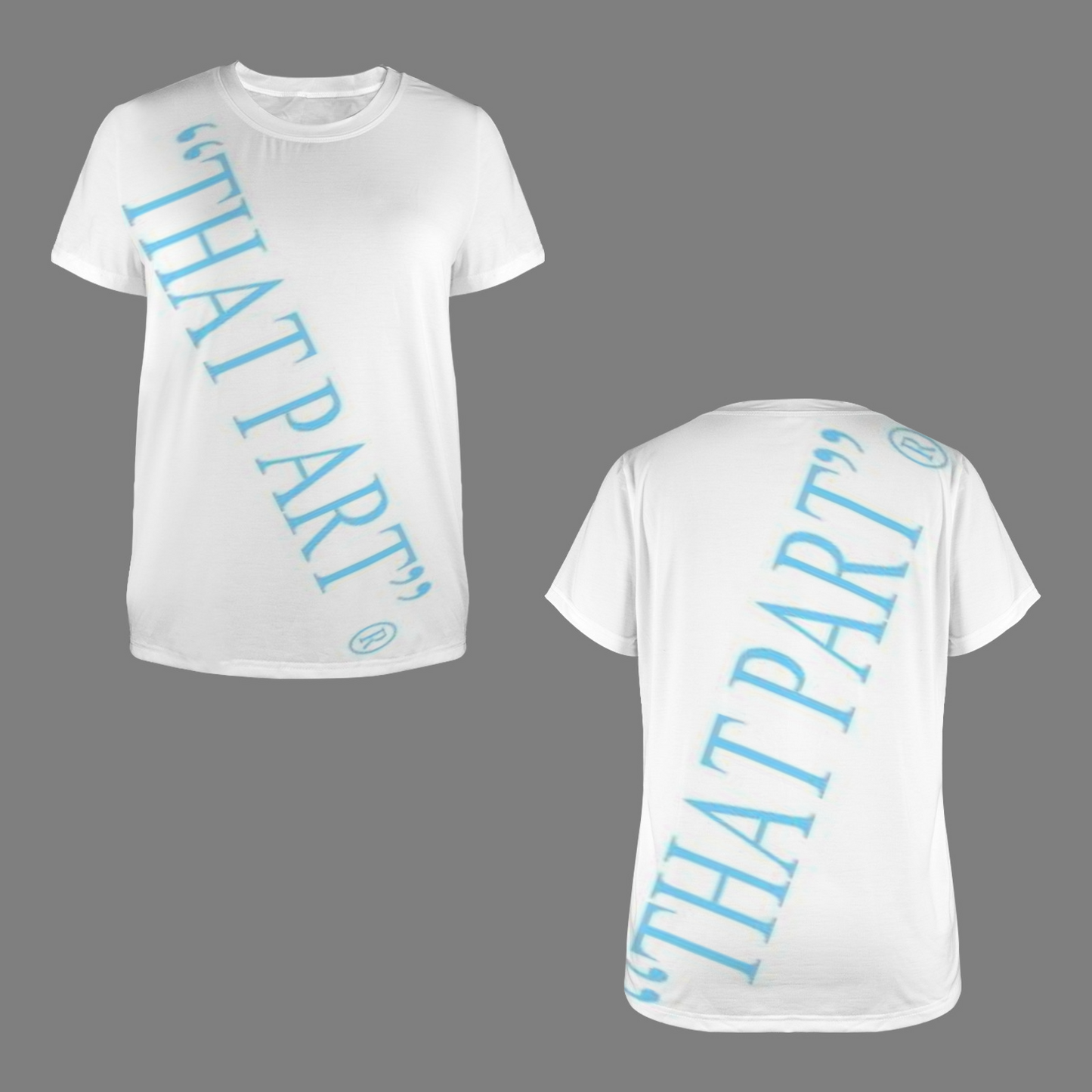 powder t shirt front and back