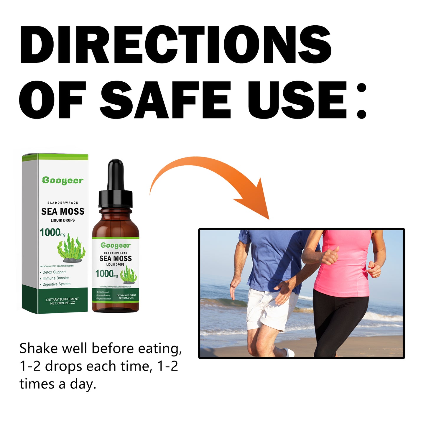 Sea Moss Liquid Drops, Alleviate Physical Fatigue Unwell Improve Skin Elasticity And Bust Firming Skin