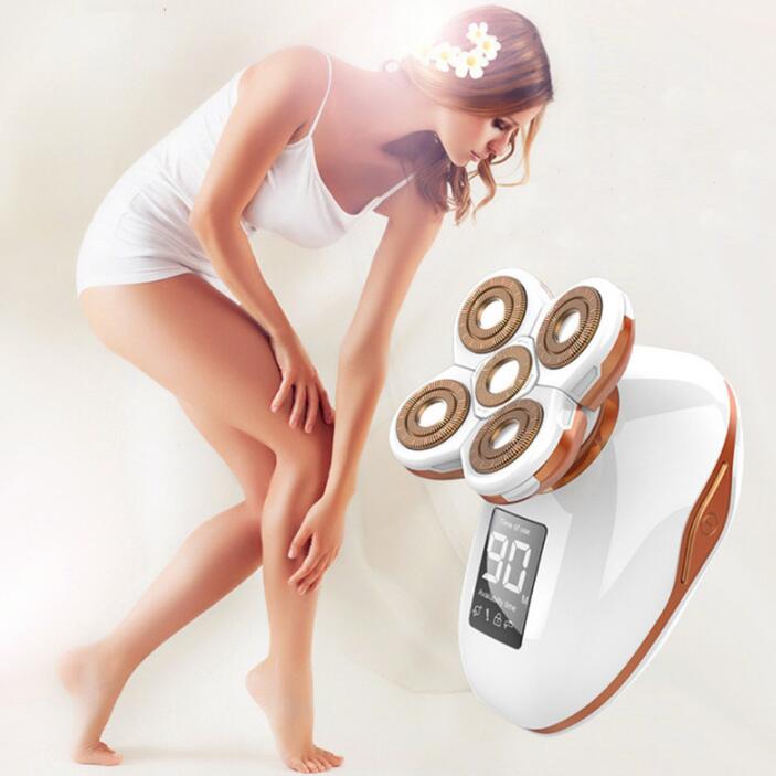 5 in 1 Ladies Shaver Electric Shaver Five Head Floating Hair Removal Apparatus