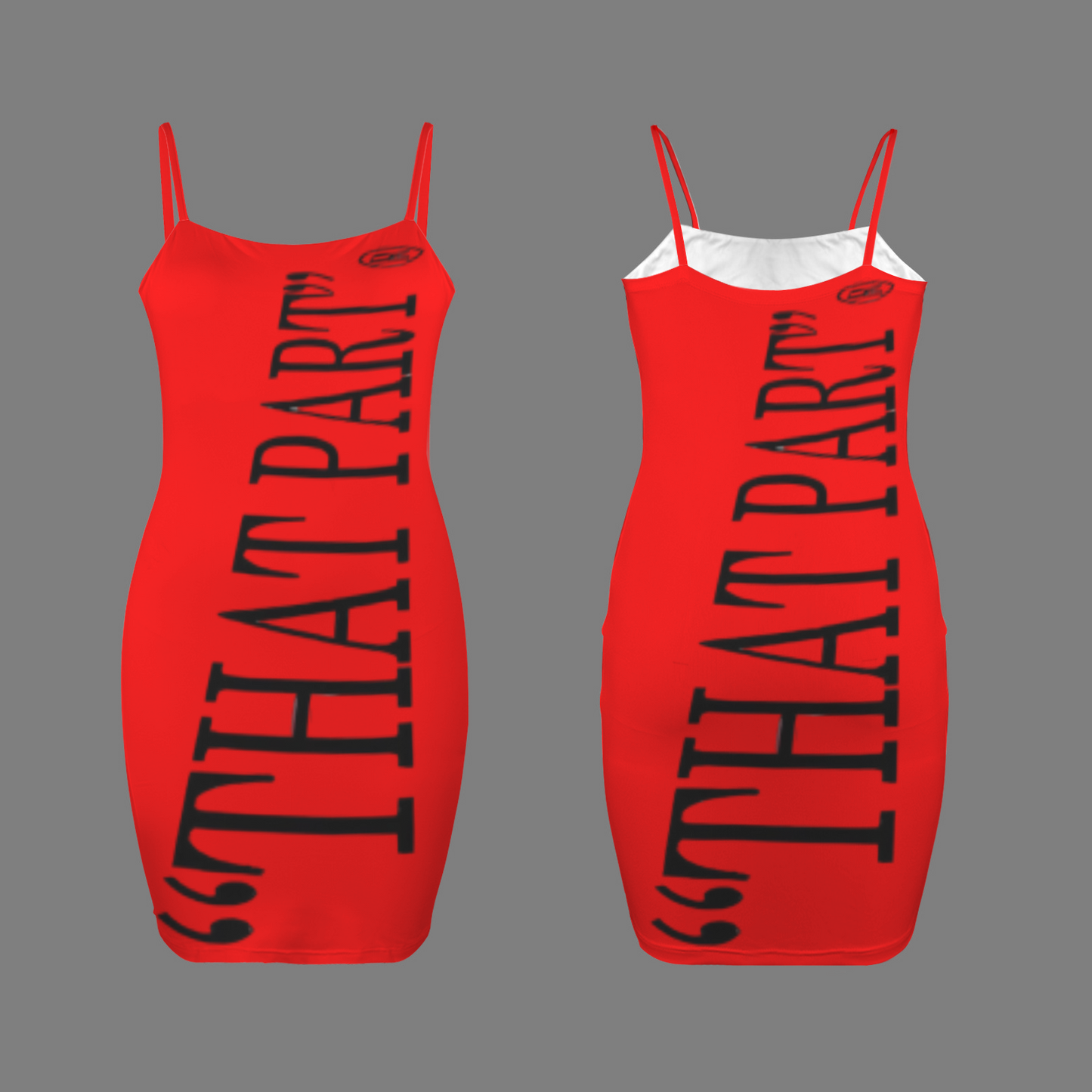 2 Side Red THAT Bodycon