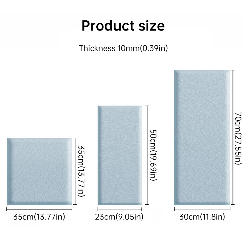Adhesive Soft Leather Bags, Anti - collision Wall Panels, 2 - 8 pcs