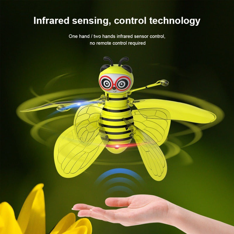 Sensing Aircraft Will Glow Little Bees Children Sensing Little Flying Fairy Toys Suspension Toys