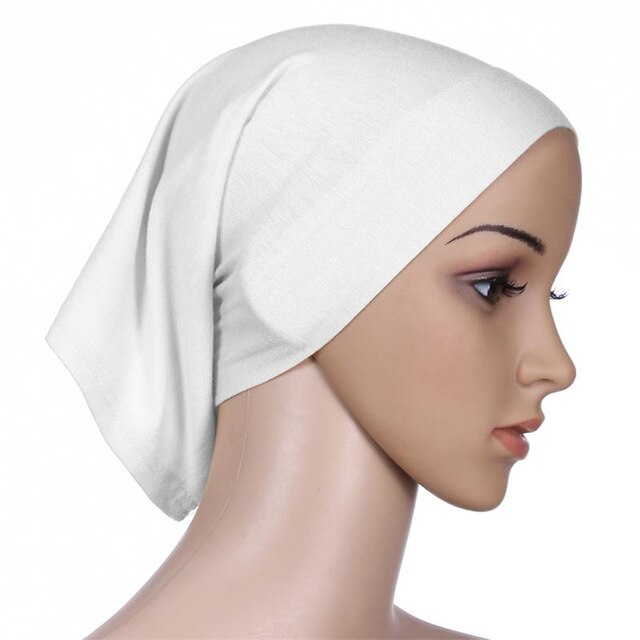Islamic Women's Head Scarf Cotton Underscarf Hijab Cover Head Bonnet