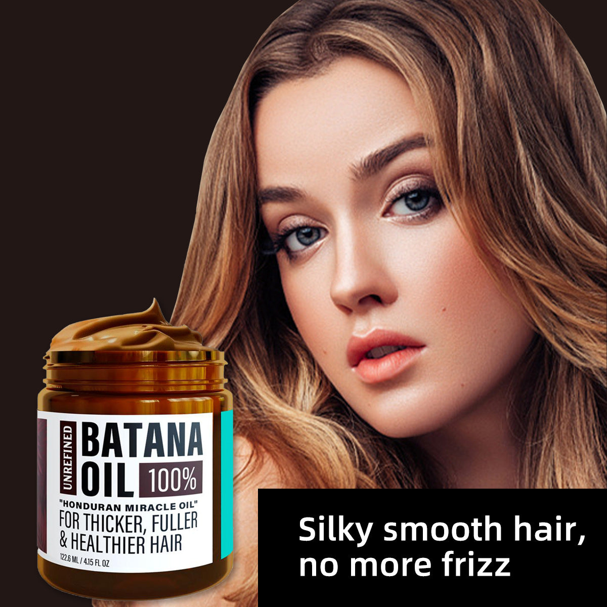 Hair care oil is soft and hair care oil soft and bright nourishing and light with curly hair
