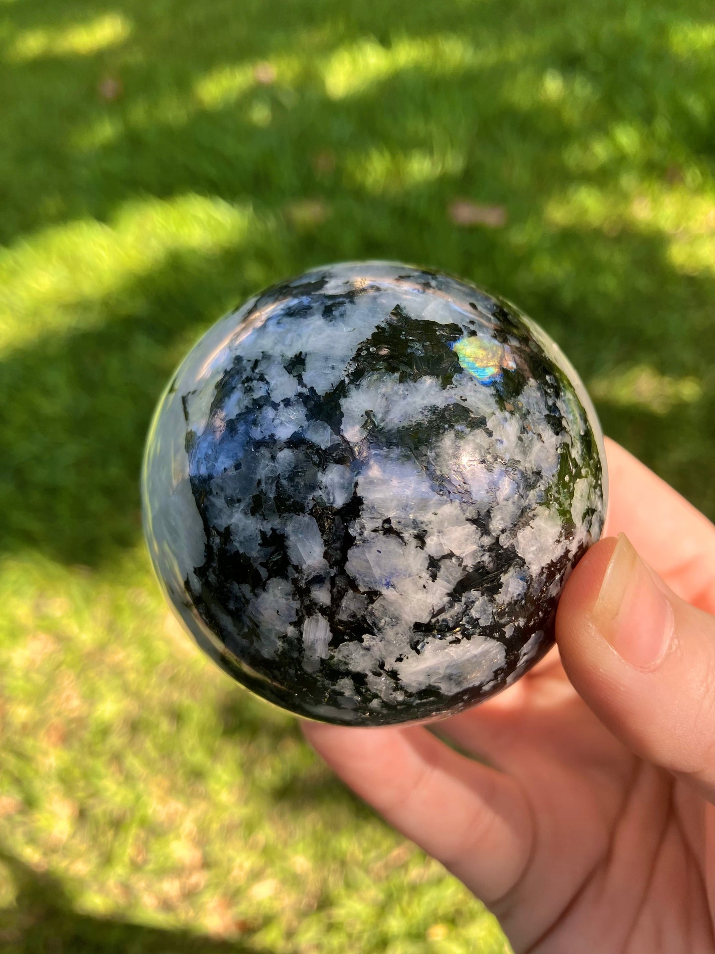 Rainbow Moonstone Sphere