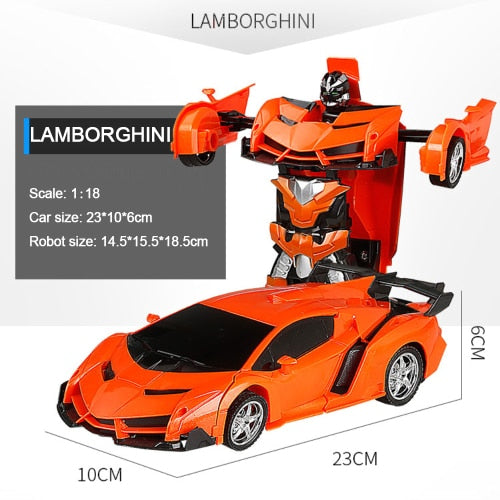 RC Car Transforming Robot Vehicle