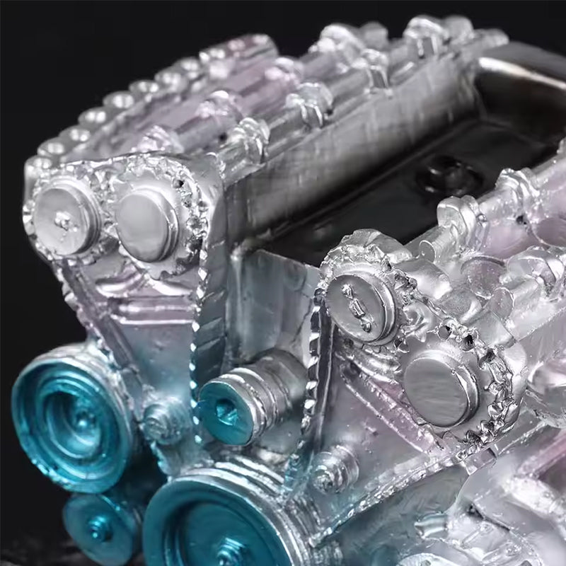 8 - Cylinder Resin Simulation Car Engine Model Kit. A Full - Metal DIY Assembly