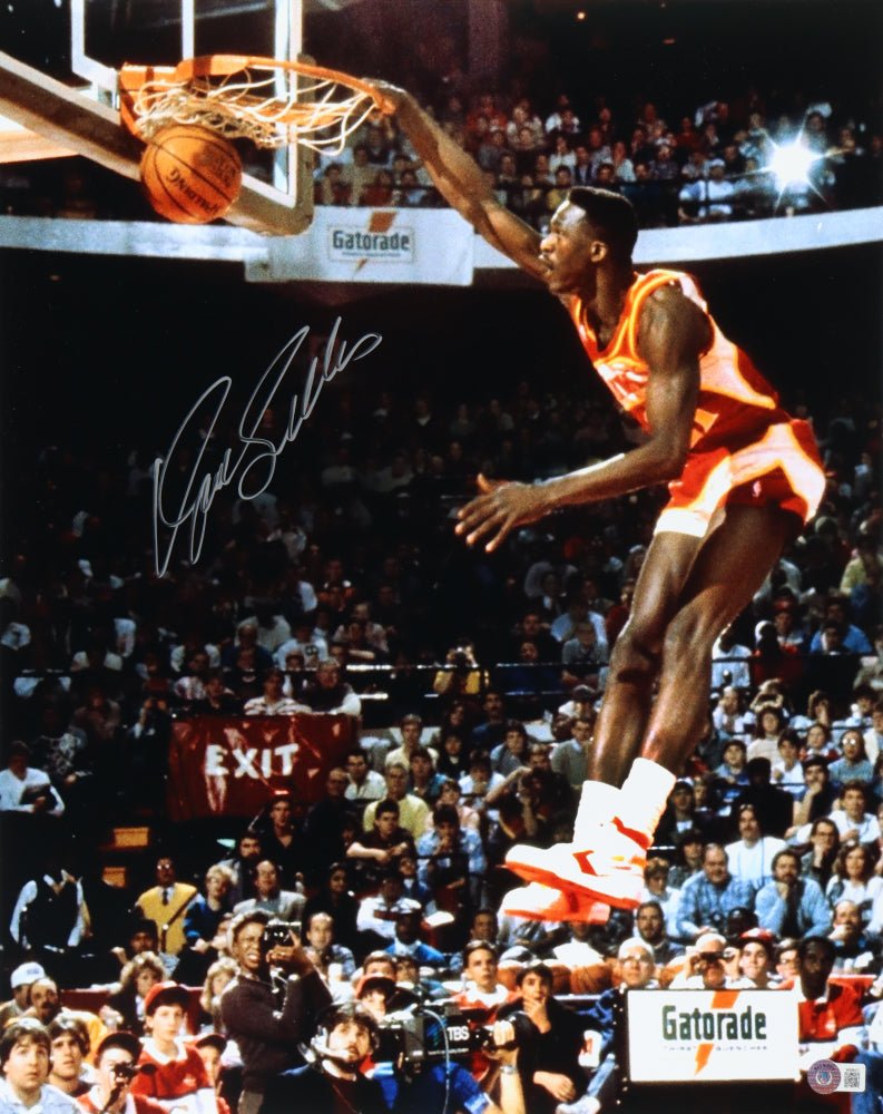 Dominique Wilkins Signed Hawks 16x20 Photo