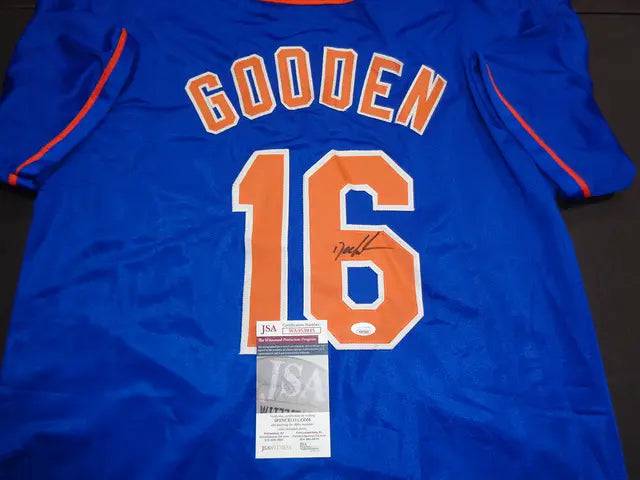 Dwight Gooden New York Mets Autographed Custom Baseball Jersey