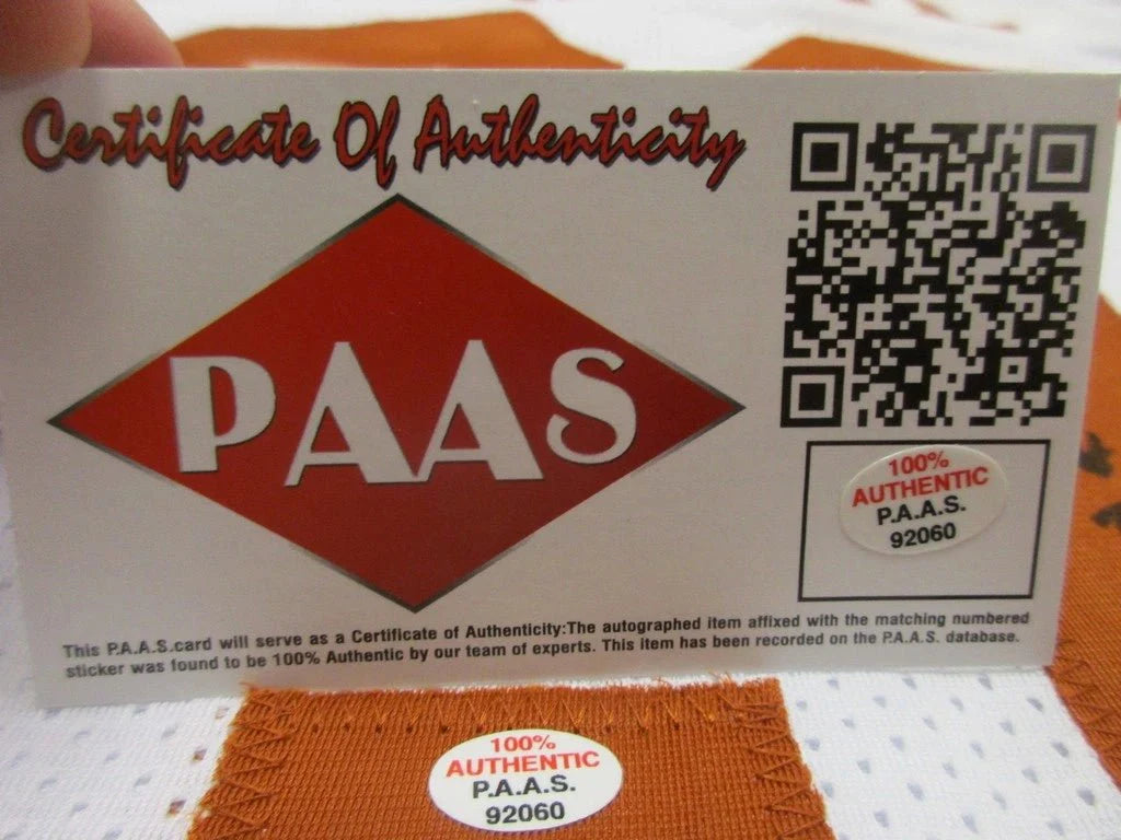 Earl Campbell of the Texas Longhorns signed autographed football jersey