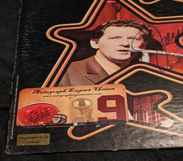 Jerry Lee Lewis autographed album "Live at the International, Las Vegas"