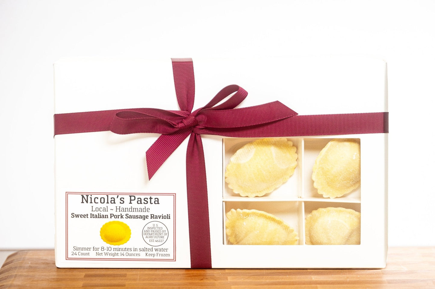 Sweet Italian Pork Sausage Ravioli