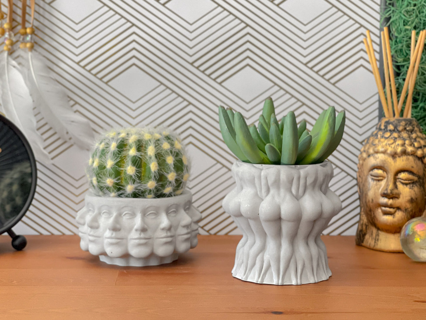 Multi Face Succulent Planter