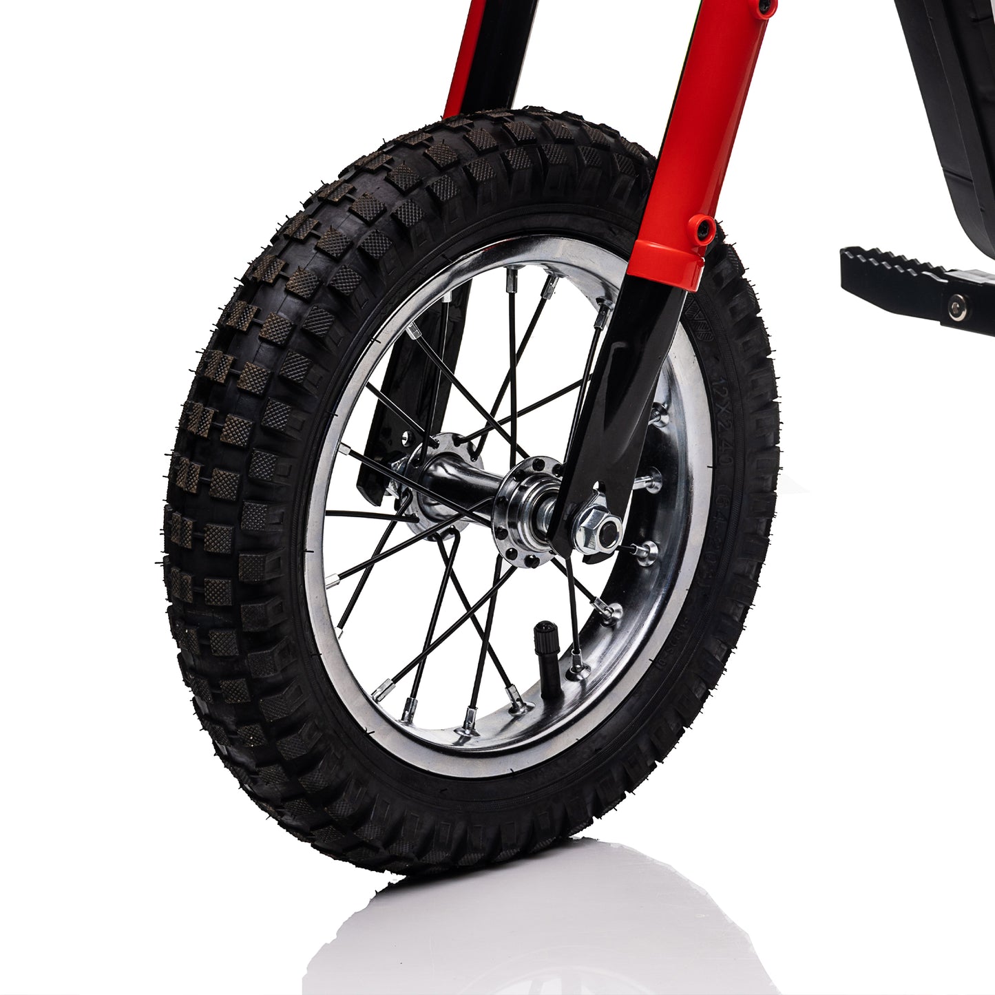 Speed up to 14.29MPH 24V Electric Kid Motorcycle off-road vehicle large front & rear suspension