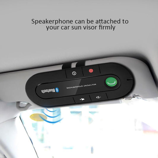 Wireless Bluetooth Handsfree Car Kit Speakerphone MP3 Music Player Sun Visor Connect
