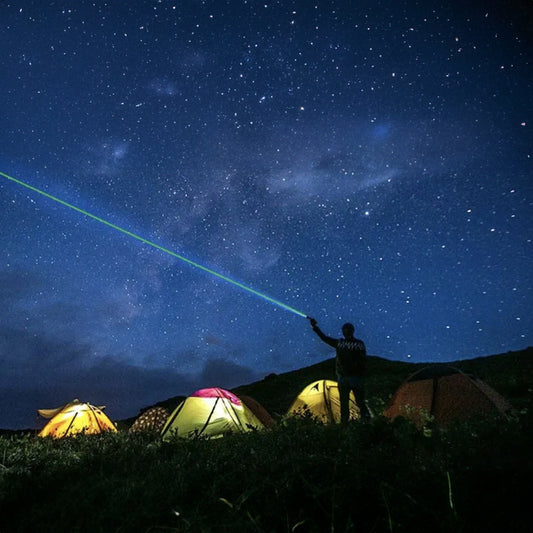 Rechargeable High - Brightness Red/Green/Violet Laser Pointer, 60825 - 1,532nm/650nm/405nm ，