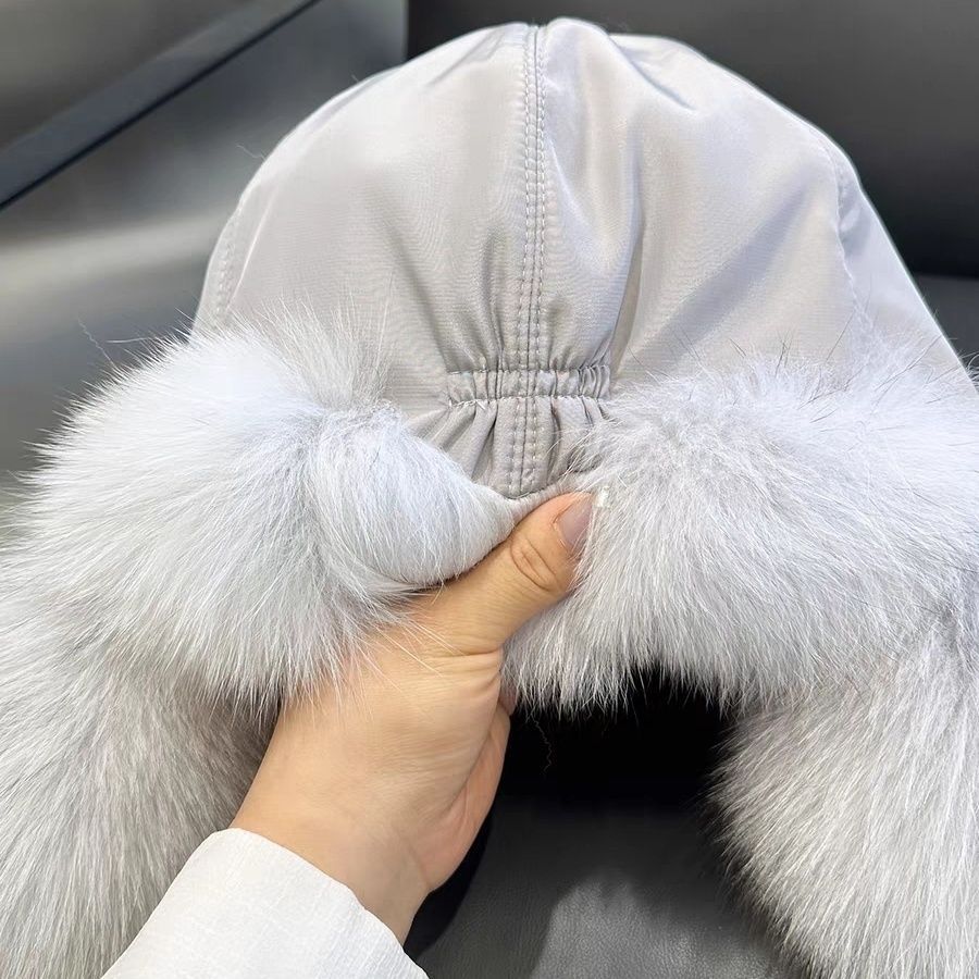 Imitation fox fur Lei Feng hat