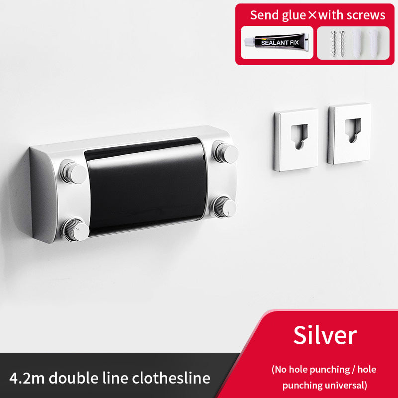 Clothes drying indoor telescopic clothes rack