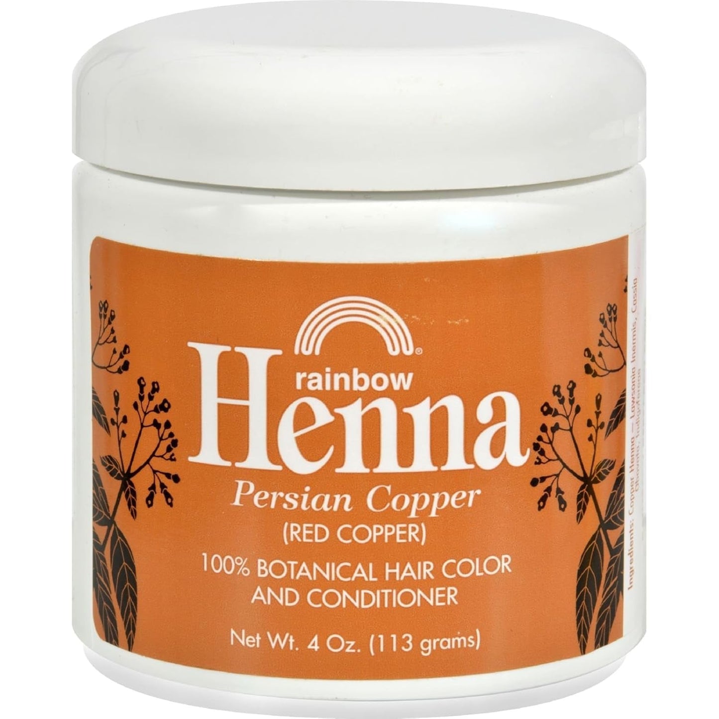 Rainbow Research Henna Hair Color & Conditioner – Persian Copper Red (4 oz)