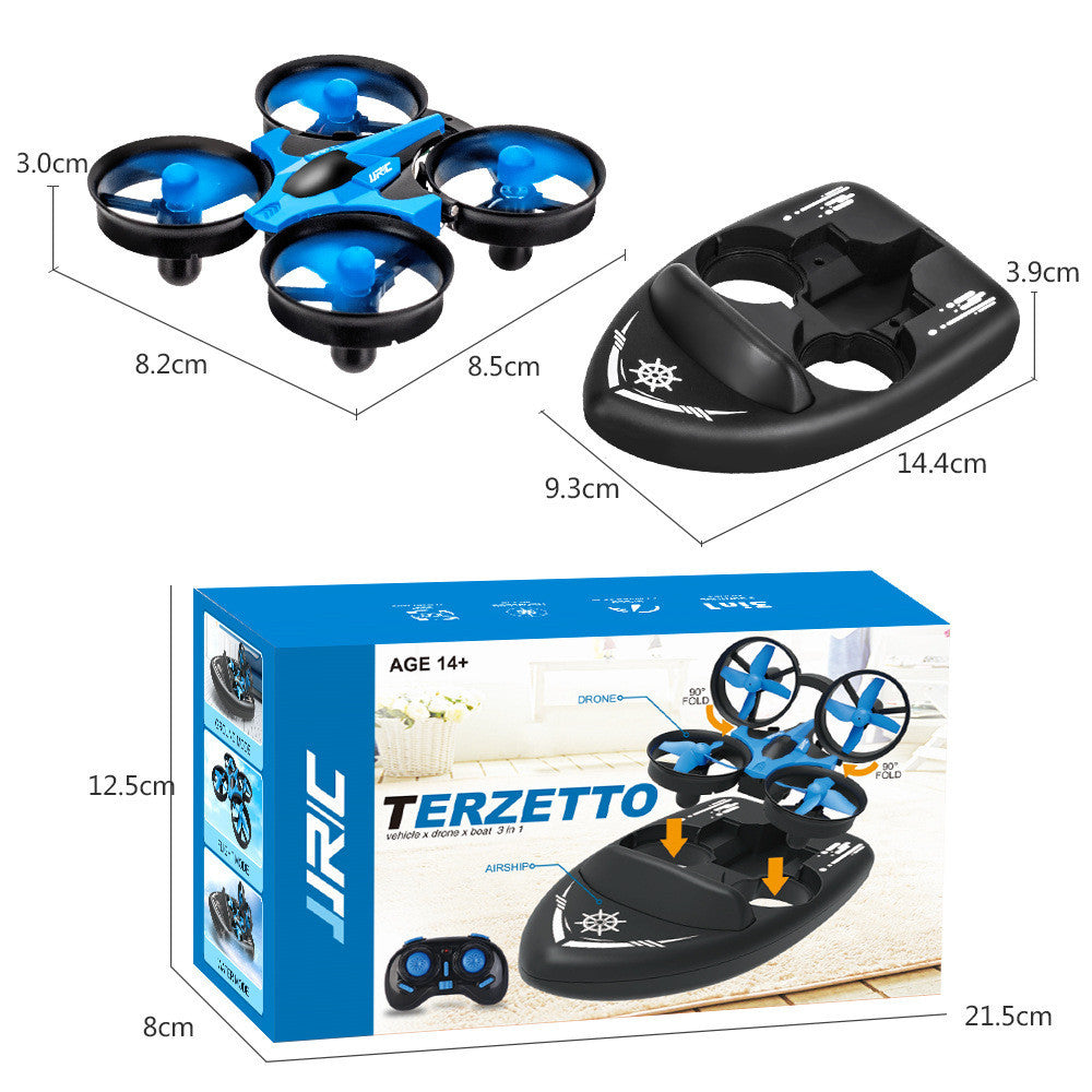 Remote Control Hovercraft and Drone for land, water and air