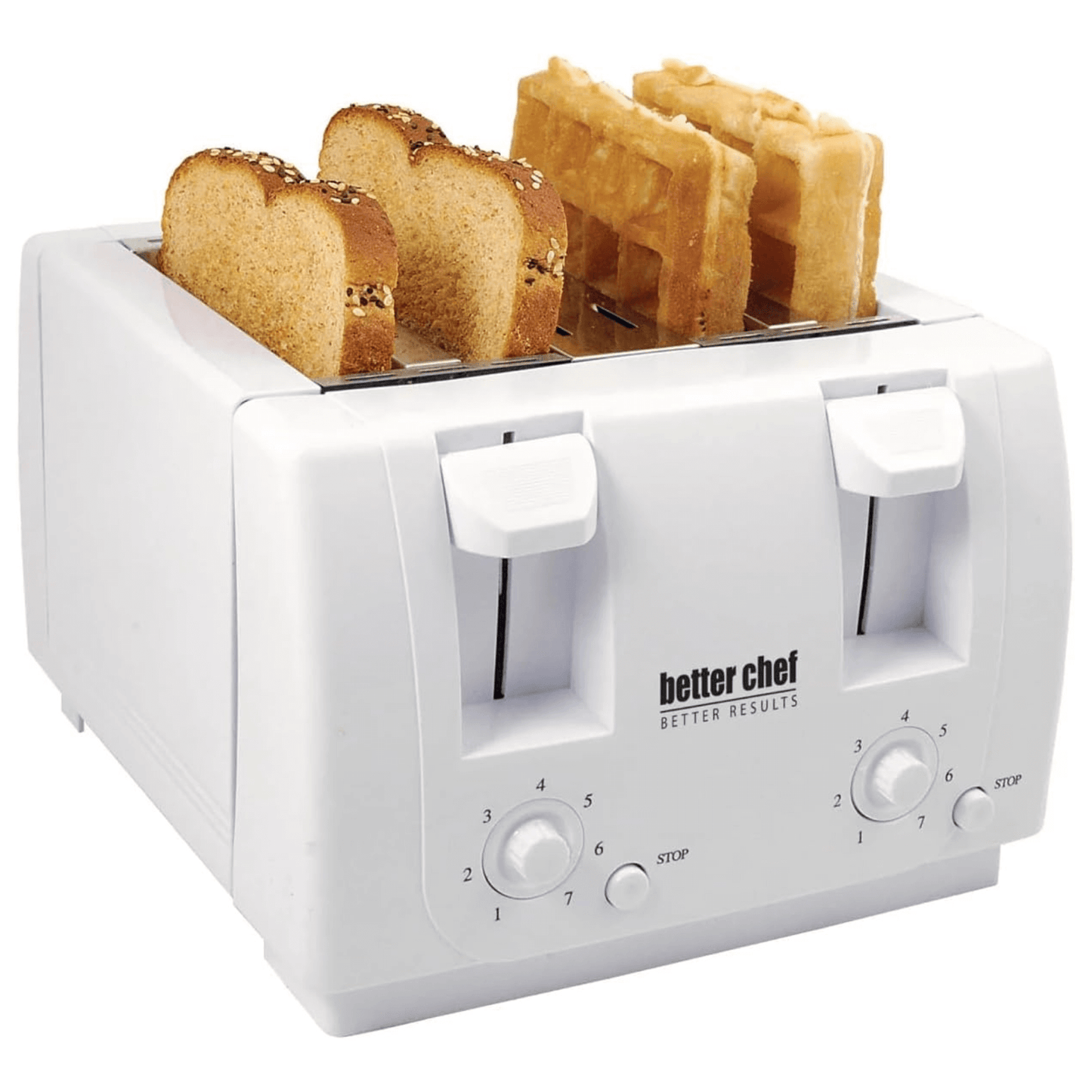 Wide Slot 4-Slice Dual Control Toaster
