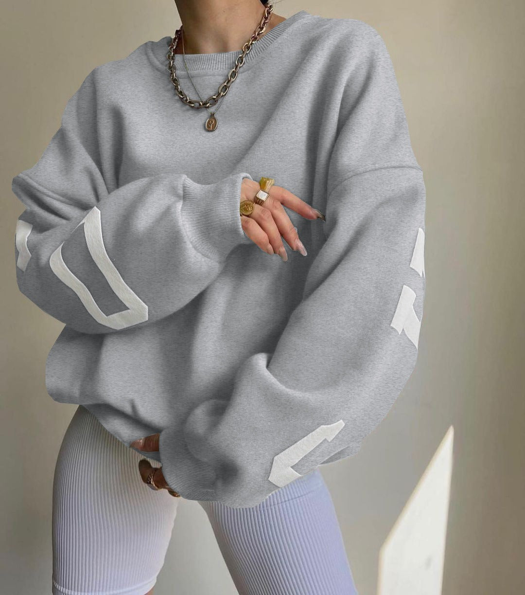 3D C H I C A G O Printed Fashion Fleece Long Sleeve Loose Hoodie