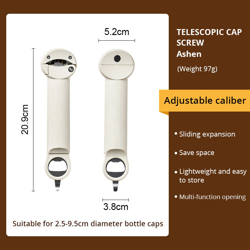 Stainless Steel Screw Cap Bottle Opener Glass Can Opener