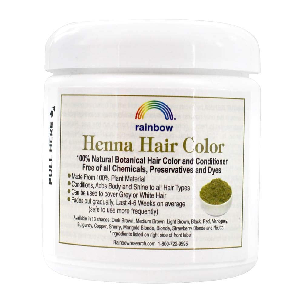 Rainbow Research Henna Hair Color & Conditioner – Persian Strawberry (Light Golden Red, 4 oz)