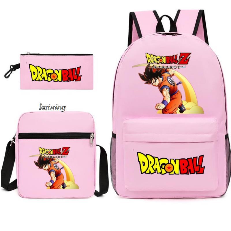 Dragon Ball Backpack Shoulder Bag Travel Bag 3-Piece Set