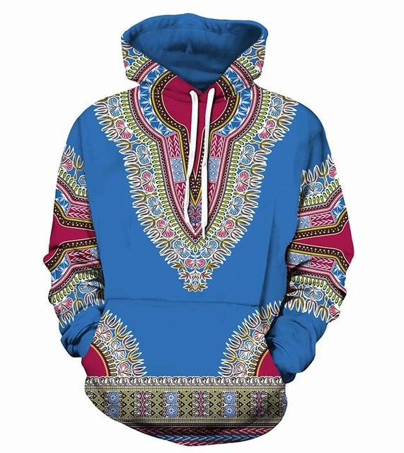 3D Traditional Print Hoodies Men Women  Fashion African Dashiki Hoodie
