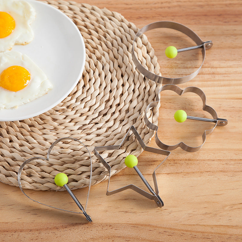 Stainless steel egg frying shapers