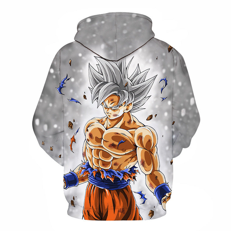 3D Printed Cartoon Hoodies Z pocket hooded sweatshirt with sleeves